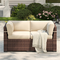 Yentin Wicker Outdoor Loveseat by Red Barrel Studio