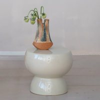 Kasjan Elegance Stoneware Stool Pedestal