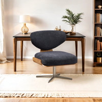 Nohl Swivel Home Office Desk Chair with Bentwood Back and seat by Corrigan Studio