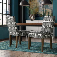 Earles Tufted Cotton Upholstered Dining Chair by Ivy Bronx