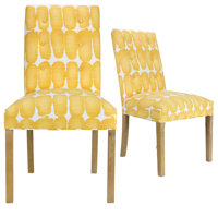 Earles Tufted Cotton Upholstered Dining Chair by Ivy Bronx