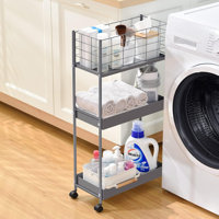 Rayanne Metal Bar Cart by Rebrilliant