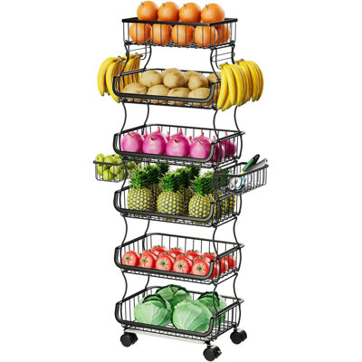 Rekiya Metal Bar Cart by Rebrilliant