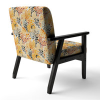 Watercolor Pattern Dot - Upholstered Modern & Contemporary Accent Arm Chair by Red Barrel Studio