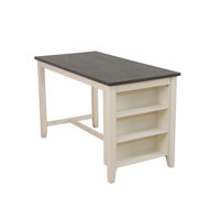 Beattie White Oak with Black MDF Top Living Room Table by Ebern Designs