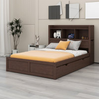 Cardorius Bookcase Storage Bed by Lark Manor