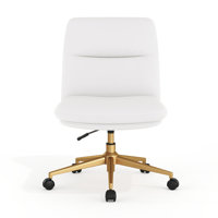 Commercial Mid-Back Padded Upholstered Swivel Office Chair by Flash Furniture