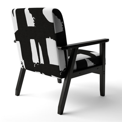Inbar - Crossing Paths II - Upholstered Modern Accent Arm Chair by George Oliver