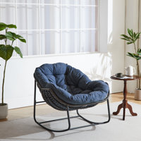 Serkan Upholstered Outdoor Rocker Chair by Ebern Designs