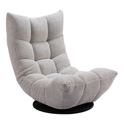 Down Go Swivel Chair Ash Gray by Orren Ellis