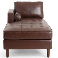 Tamber Faux Leather Chaise Lounge by Hokku Designs