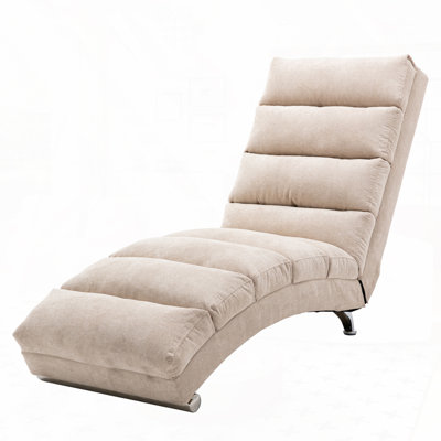 Laquasia Upholstered Chaise Lounge by Wrought Studio