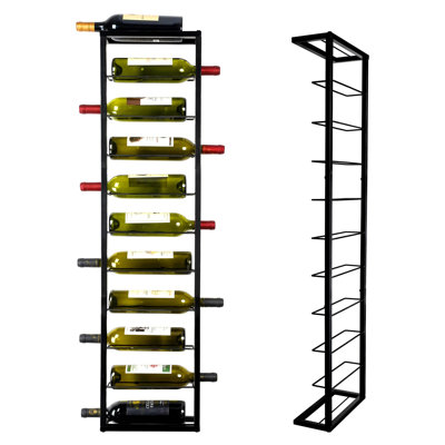 Wittel 10 Bottle Wall Mounted Wine Bottle Rack Black by Latitude Run