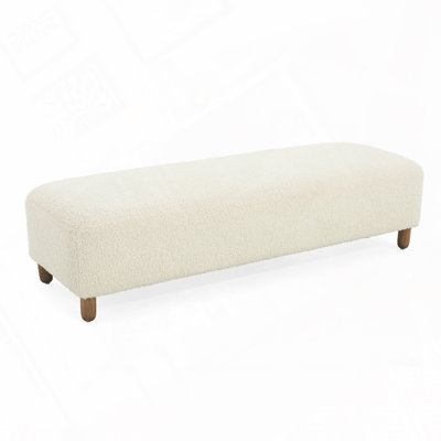 Teddy Upholstered Ottoman by Latitude Run