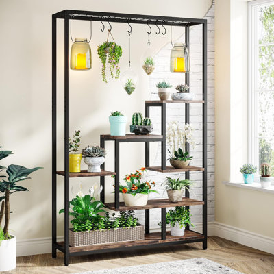 Rectangular Multi-Tiered Plant Stand by 17 Stories