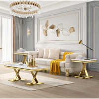 Marcelus 3 - Piece Living Room Table Set by Everly Quinn