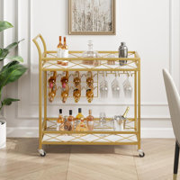 Donaghey Wood Bar Cart by Mercer41