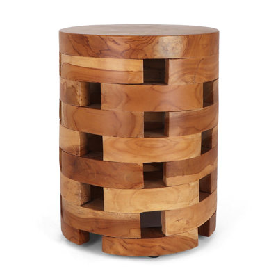 Karmila Solid Wood Accent Stool