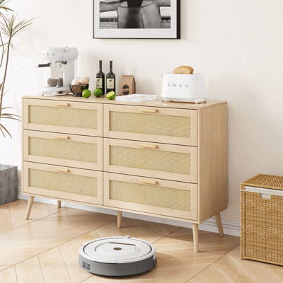 Camyrah Wood Storage Chest with 6 Drawers by Bayou Breeze