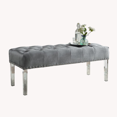 Macegan Velvet Upholstered Bench by Mercer41