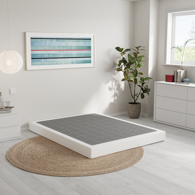 Likins 4 Inch Metal Box Spring with Frabric Cover, Easy Assembly by Alwyn Home