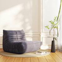 Newenton Armless Bean Bag Chair, Lazy Floor Sofa Couch for Adults and Kids, Fireside Chair with Ergonomic Design, Memory Foam Lounge Chair for Living