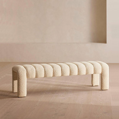 Carraton Polyester Blend Upholstered Bench by Hokku Designs