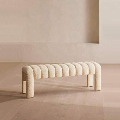 Carraton Polyester Blend Upholstered Bench by Hokku Designs
