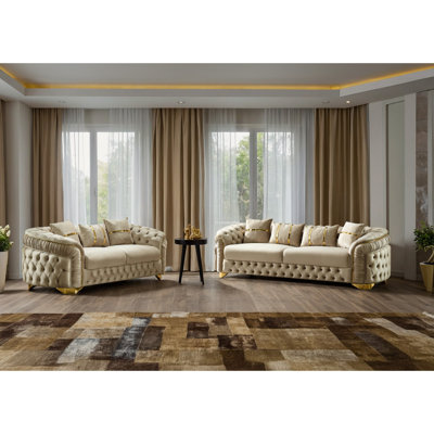 Larean 2 - Piece Velvet Living Room Set by Rosdorf Park
