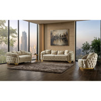 Lapin 3 - Piece Velvet Living Room Set