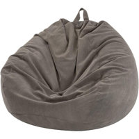 Bean Bag Chair Cover (No Filler) For Adults And Kids, Extra Large Stuffed Animal Storage Bean Bag Washable Soft Premium Corduroy Stuffable Bean Bag Co by Trule