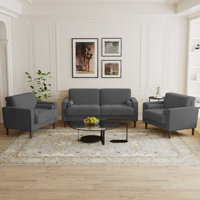 Carmelinda 3 - Piece Corduroy Living Room Set