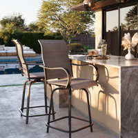 Bhairavi 27" Patio Bar Stool by Wade Logan