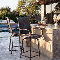 Bhairavi 27" Patio Bar Stool by Wade Logan
