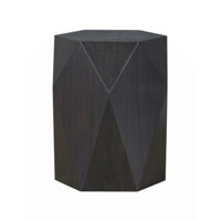 Contemporary 25"H Hexagonal End Table by Brayden Studio