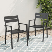 Octavies Outdoor Dining Chair by Ebern Designs
