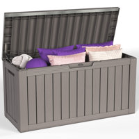 80 Gallon Outdoor Patio Deck Storage Box Floor Decor by WFX Utility