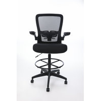 Boss Mesh, Flip Arm, Stool by Inbox Zero