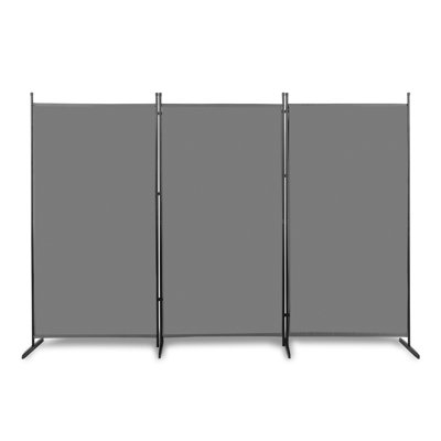 6FT 4-Fold 160G Polyester Fabric Plastic Foot Carbon Steel Frame Foldable Screen by Ebern Designs