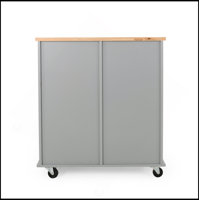 Kitchen Cart With 2 Drawers+1 Door by Lark Manor