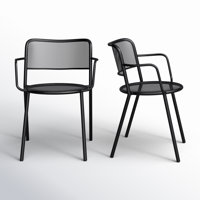 Wimberley Outdoor Armchair In Black - Set Of 2 by AllModern
