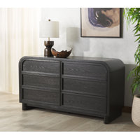 Tosheba 6 Drawer Wood Dresser by Hokku Designs
