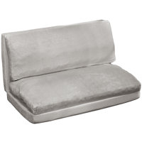 Folding Matress Sofa Bean Bag Bed, Foam Filling Trifold Matress Double Sofa Chairs With Washable Soft Velvet Cover, Extra Wider Fold Full Floor Bean B by Trule