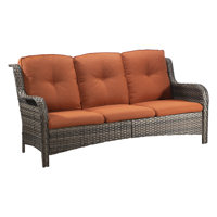 Wicker Outdoor Patio Sofa by Winston Porter