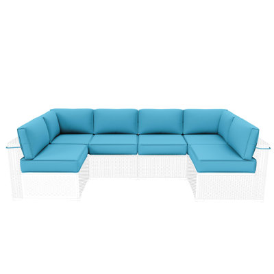 14-Piece Outdoor 5" Replacement Cushion Set Seat/Back Cushion，26