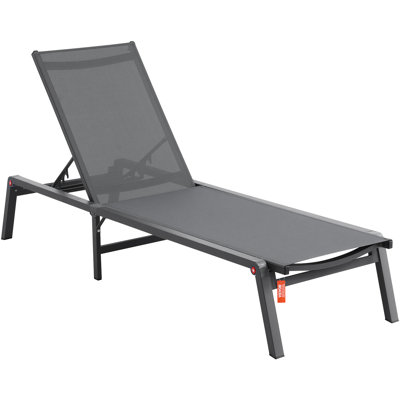 Chaise Lounge Chair Outdoor Patio Lounge Chair with Adjustable 5-Position by Brayden Studio