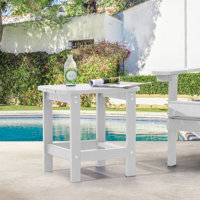 Outdoor Side Table, Adirondack Coffee Table by Ebern Designs