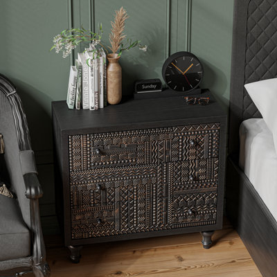 Vintage Farmhouse 3-Drawer Dresser by Bungalow Rose