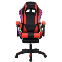 Gaming Chair with Speakers and RGB LED Lights,Computer Gaming Chair,Video Game Chair High Back by Inbox Zero