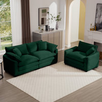 2 - Piece Upholstered Living Room Sofa Set by Latitude Run